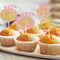 24 Pack Little Pumpkin Cupcake Toppers Glitter Little Baby Pumpkin Cupcake